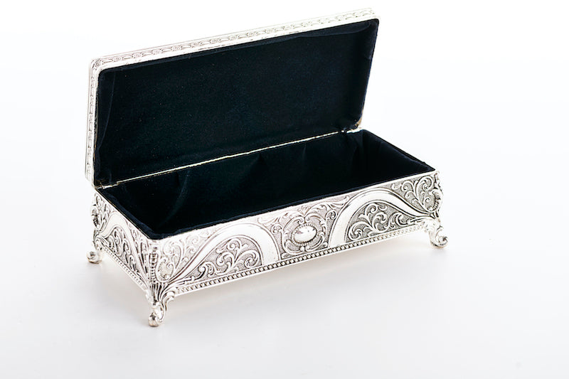 صندوق إهداء العود فضي