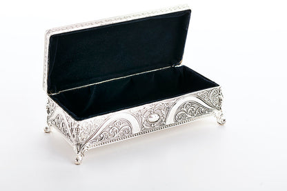 صندوق إهداء العود فضي